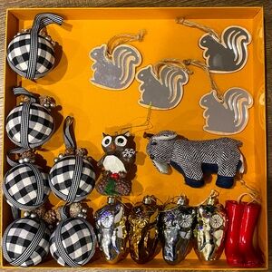 17 Woodland Variety Christmas Ornaments